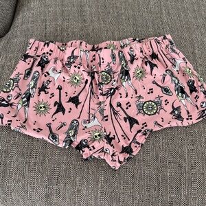 Disney Pink Nightmare Before Christmas Pajama Shorts